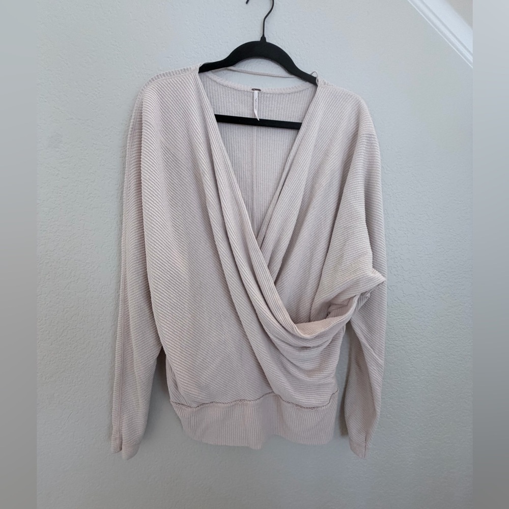 Free People cozy with you wrap sweater